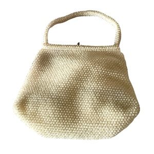 Corde bead Vintage beaded bag